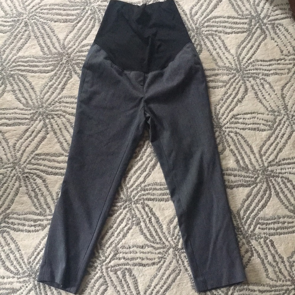 LOFT petite maternity black dress pants, size OPM